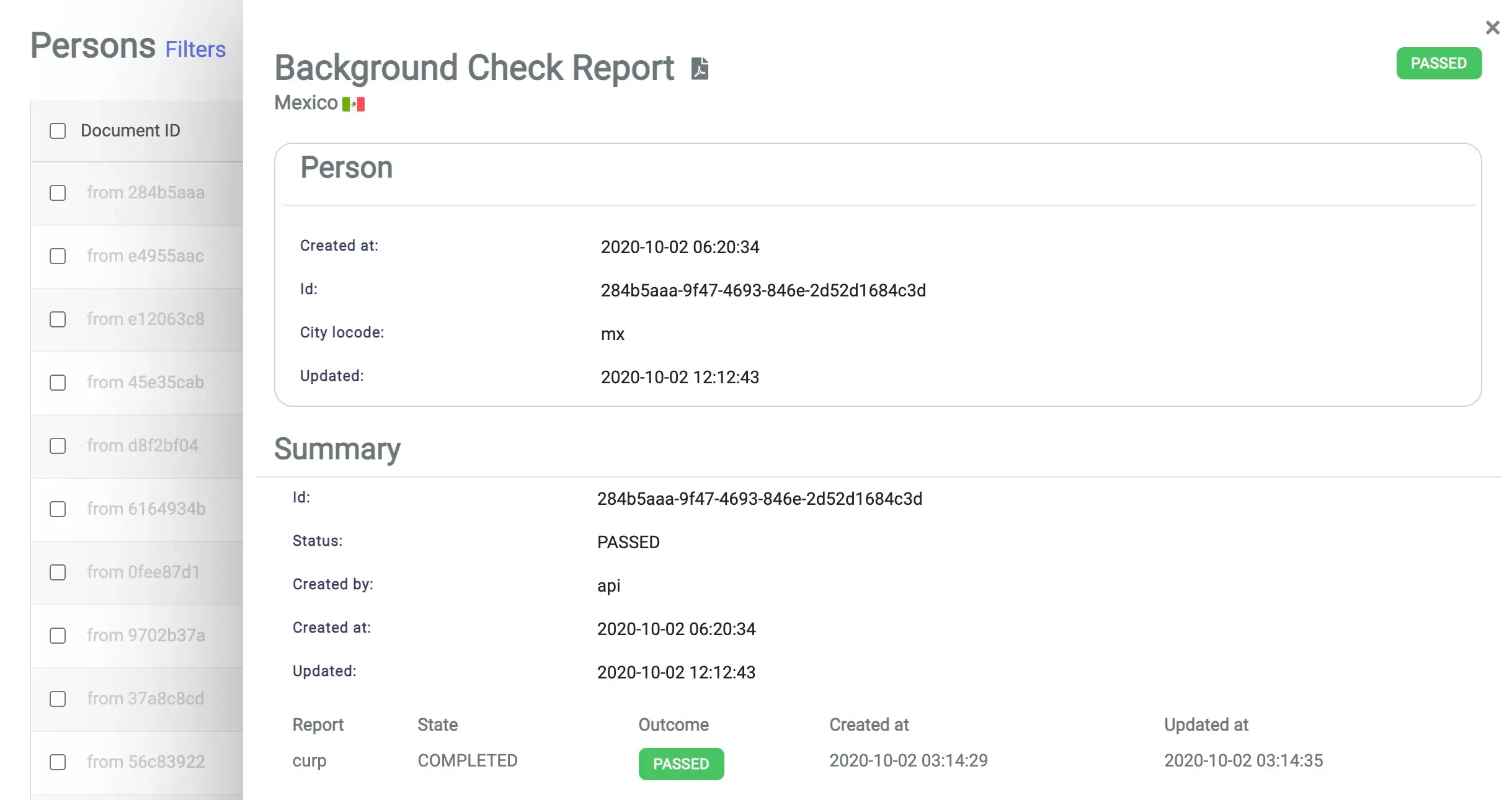 Screenshot of the &#x27;Add Person &#x26; View Details&#x27; button in Emptor&#x27;s Dashboard