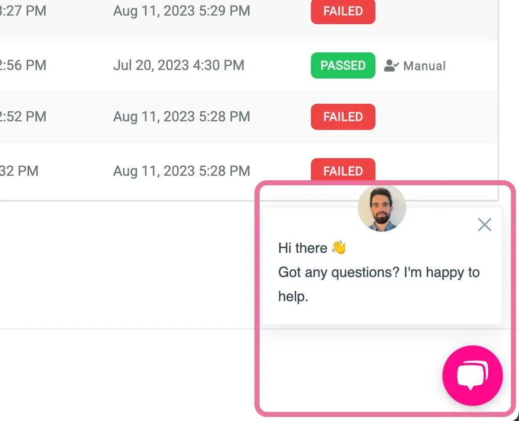 Support chat icon